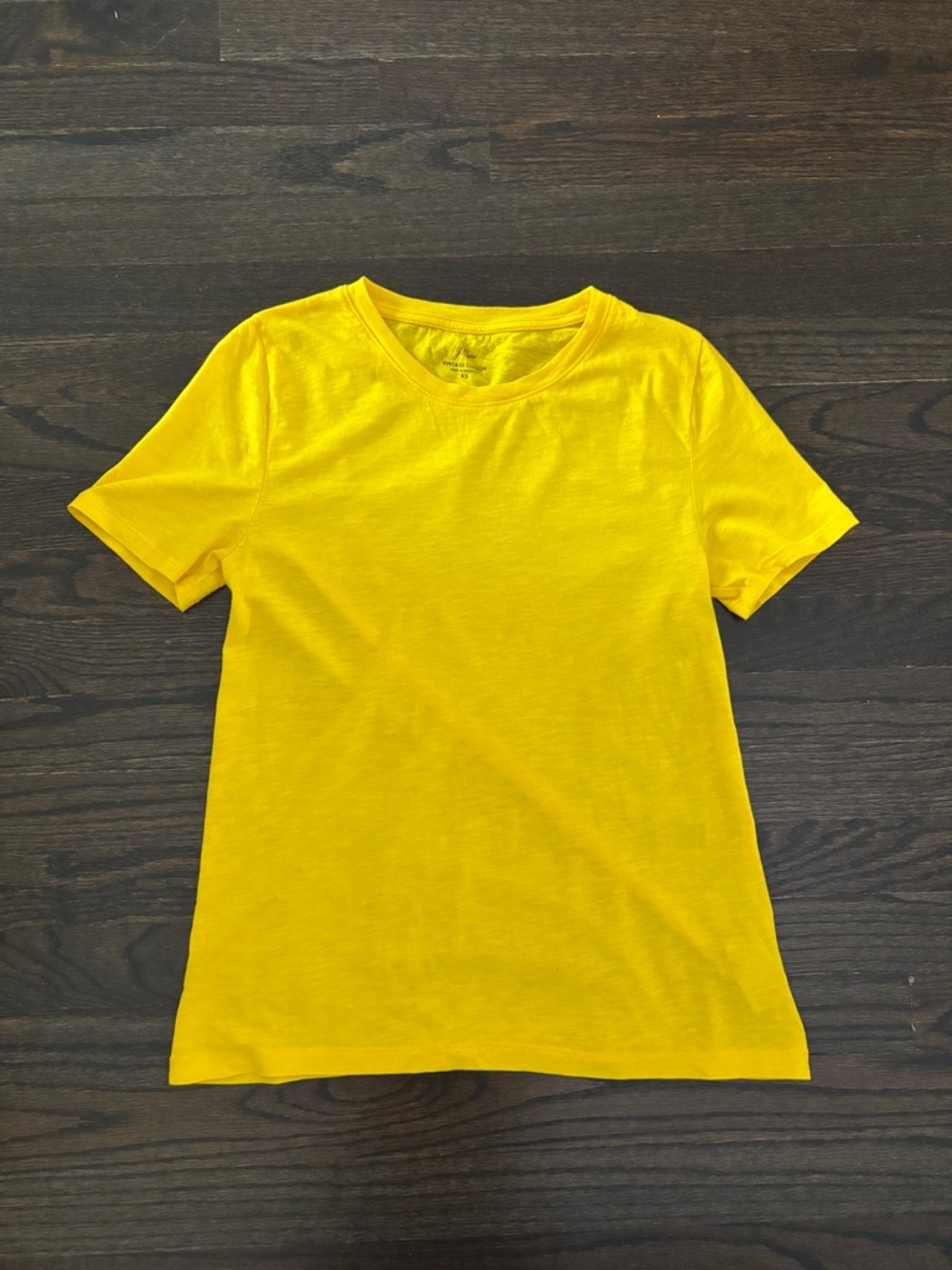 J. Crew Bright Yellow Short Sleeve Tee
